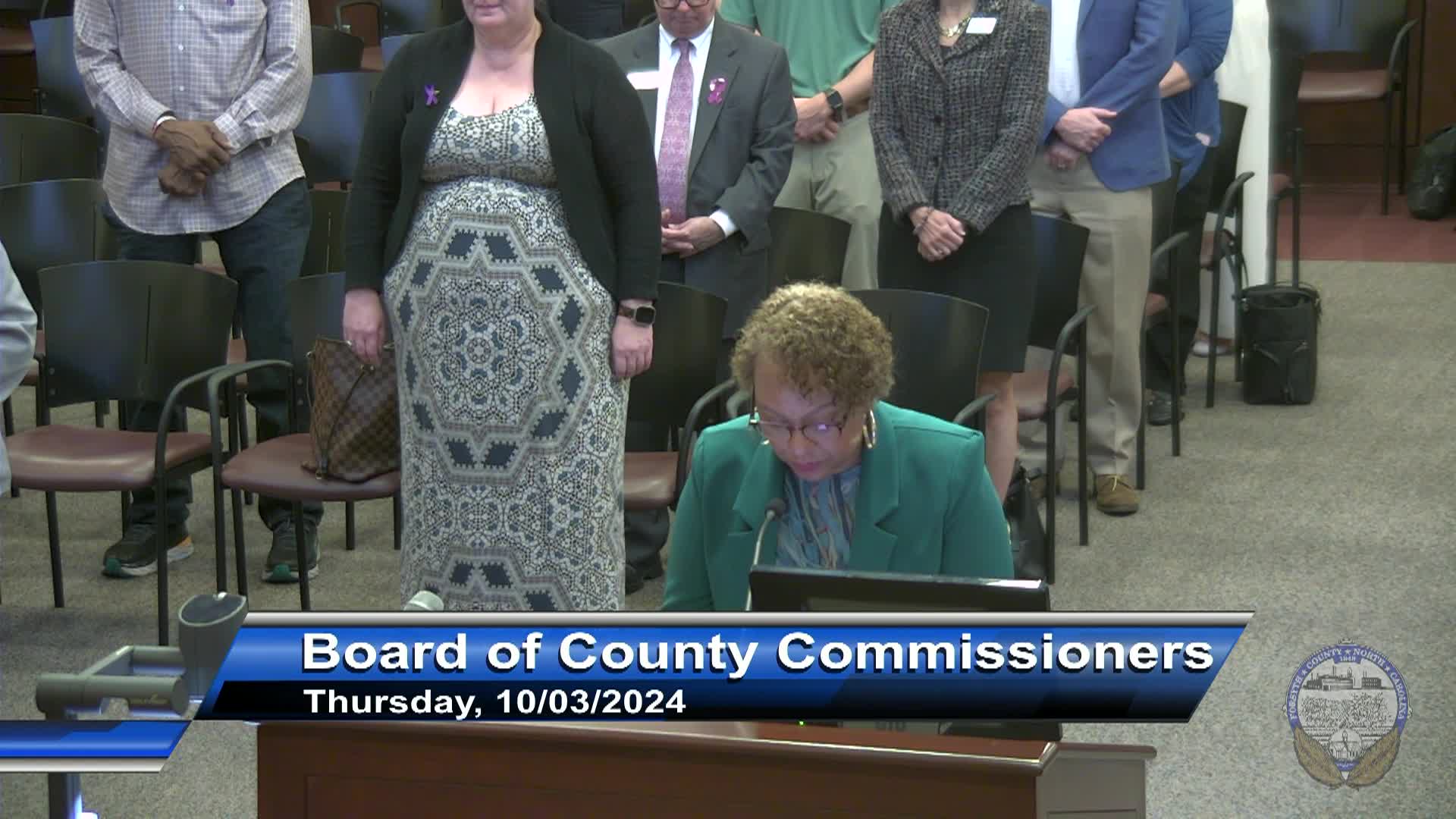 Thumbnail image for Forsyth County Board of Commissioners Meeting October 3 2024