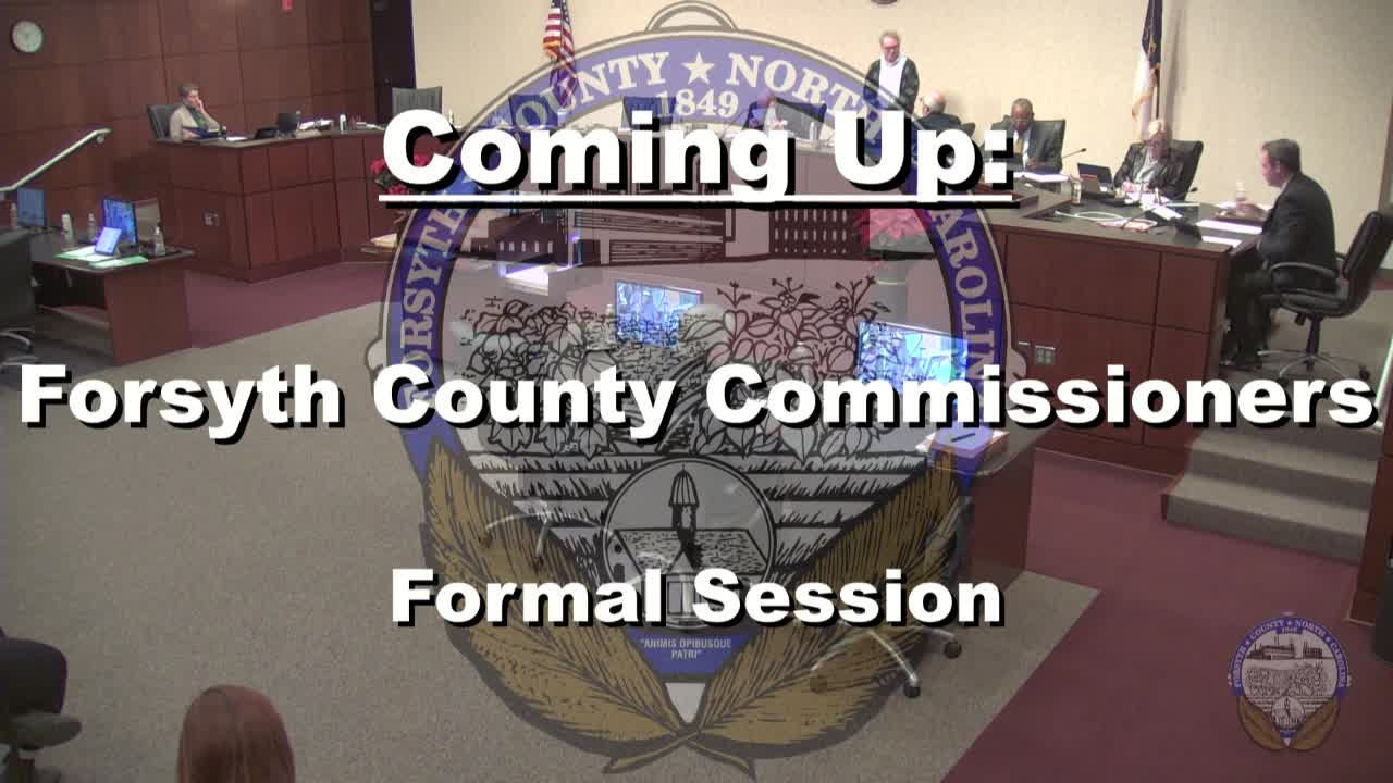 Thumbnail image for Forsyth County Board of Commissioners Meeting December 1 2022