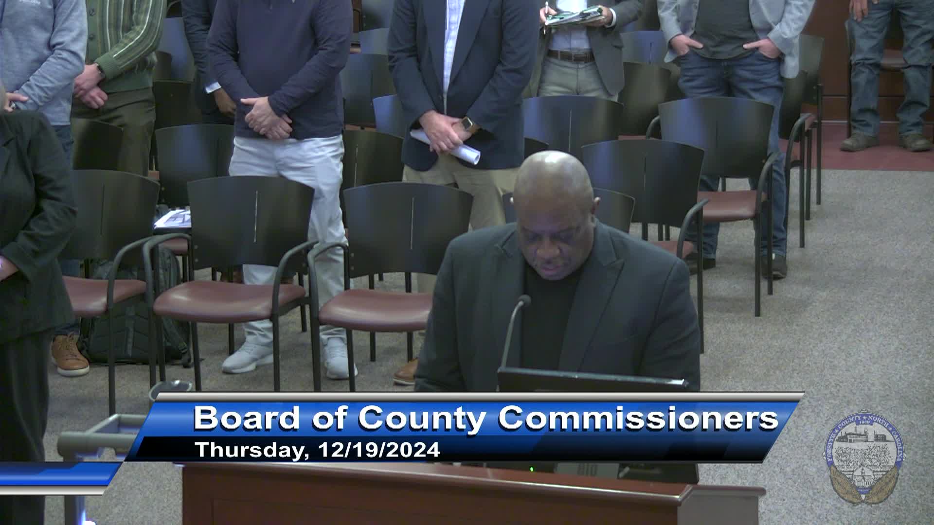 Thumbnail image for Forsyth County Board of Commissioners meeting December 19 2024