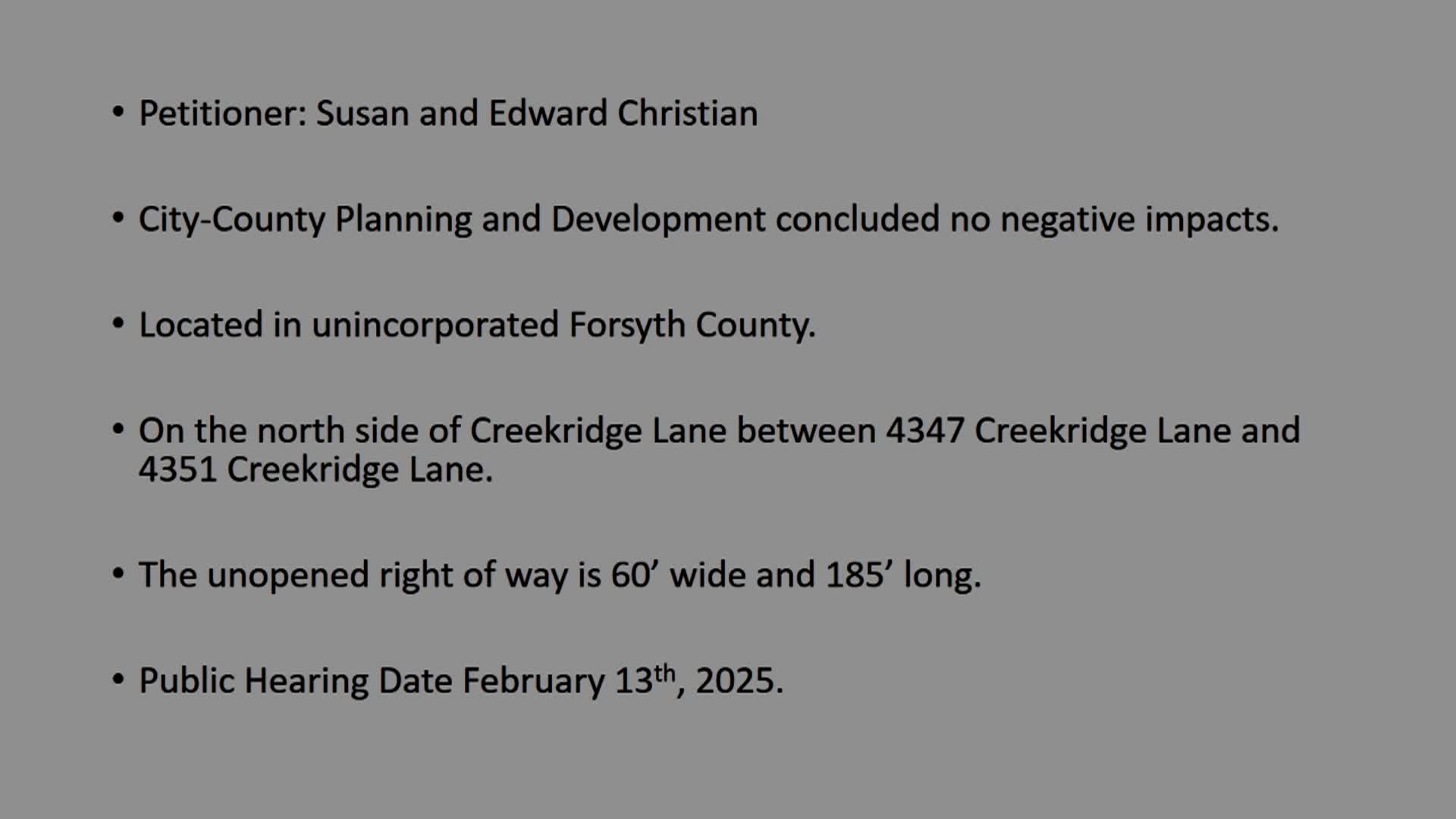 Thumbnail image for Forsyth County Commissioners Briefing meeting January 13 2025
