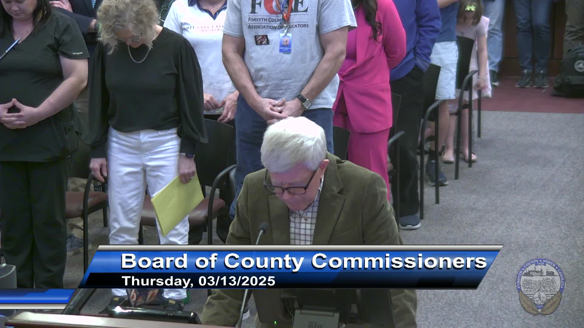 Thumbnail image for Forsyth County Board of Commissioners Meeting March 13 2025