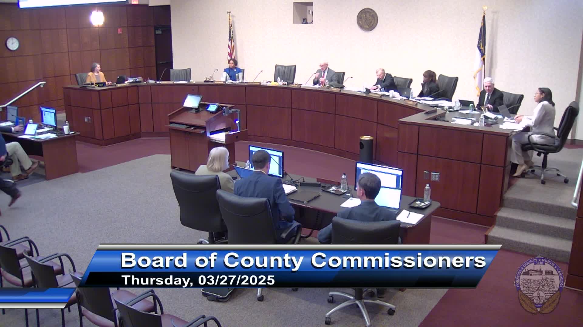 Thumbnail image for Forsyth County Board of Commissioners Meeting March 27 2025