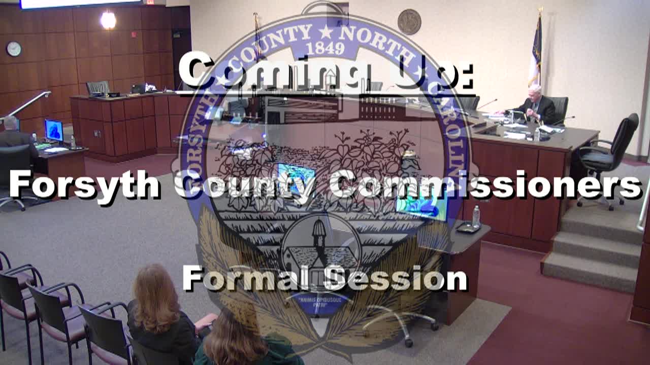 Thumbnail image for Forsyth County Board of Commissioners briefing April 10 2025
