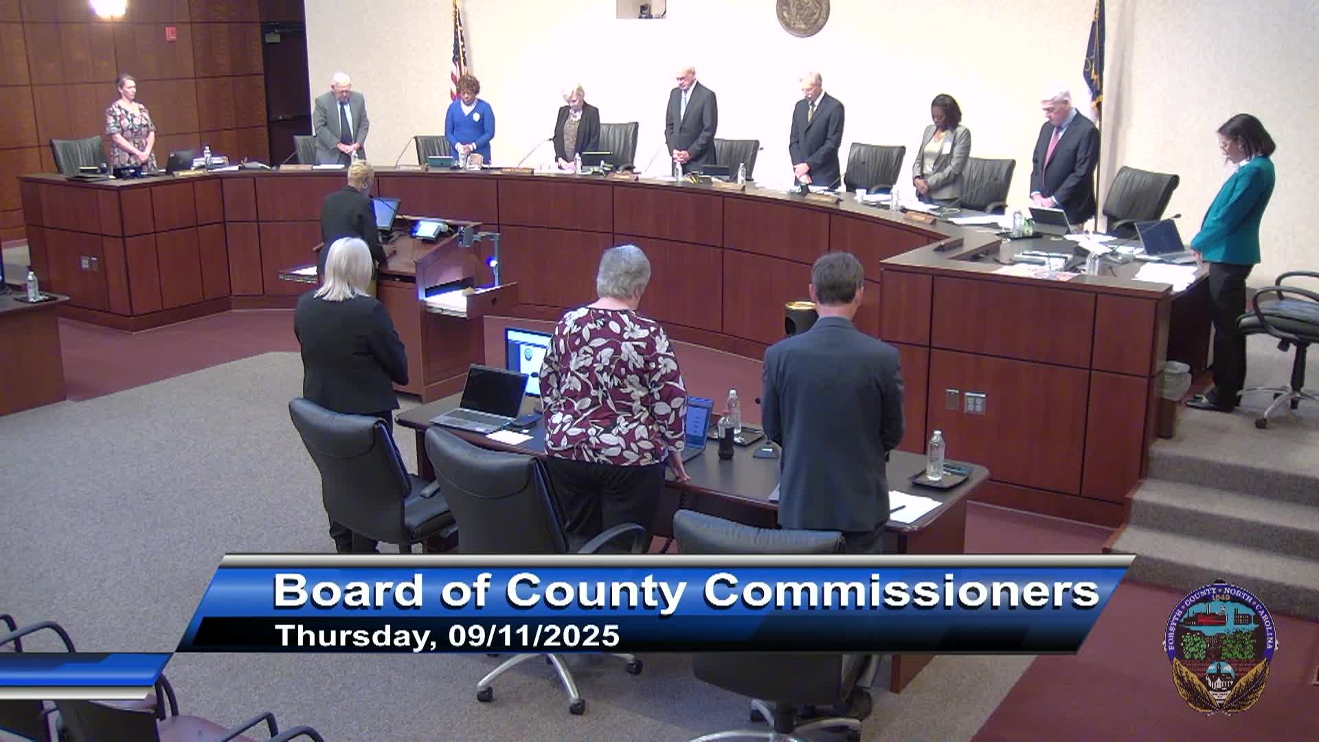Thumbnail image for Forsyth County Board of Commissioners Meeting September 11 2025