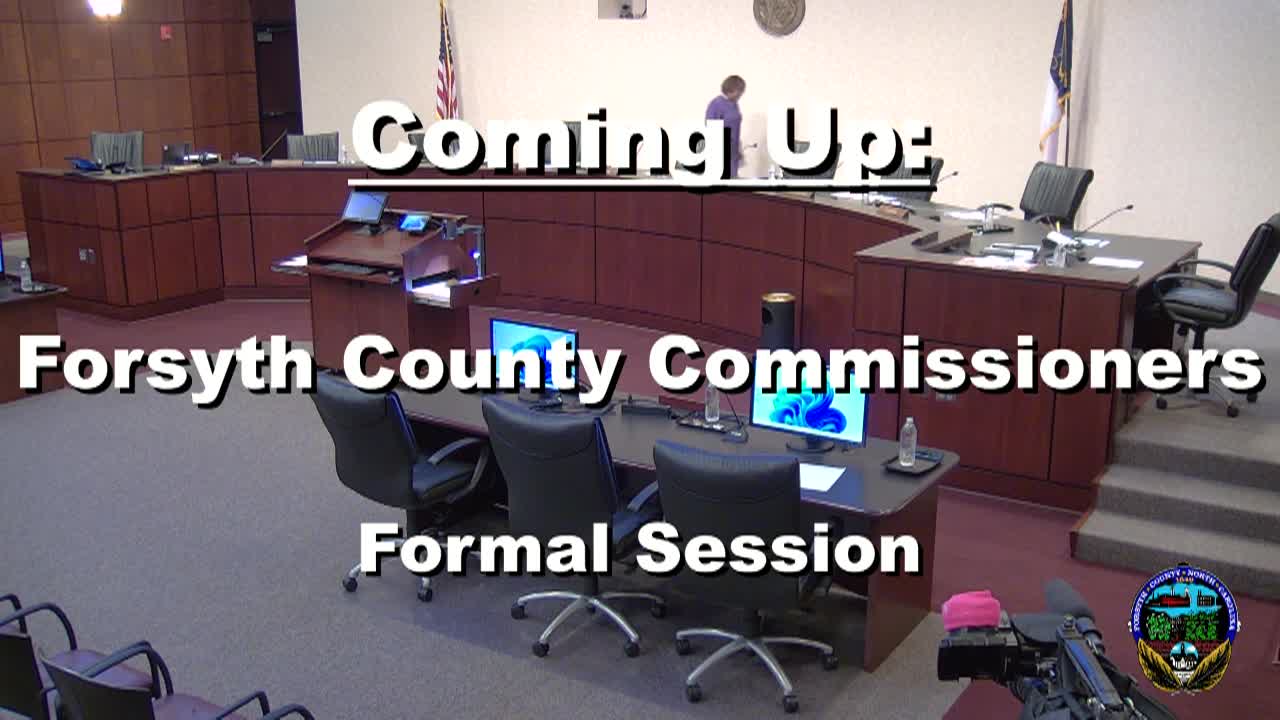 Thumbnail image for Forsyth Board of County Commissioners Briefing October 9 2025