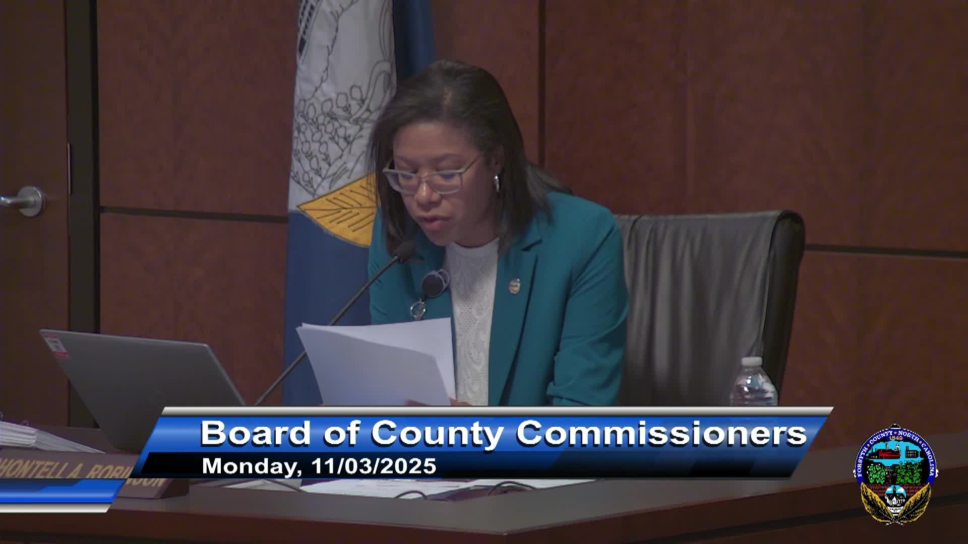 Forsyth County Board of Commissioners Briefing November 3 2025