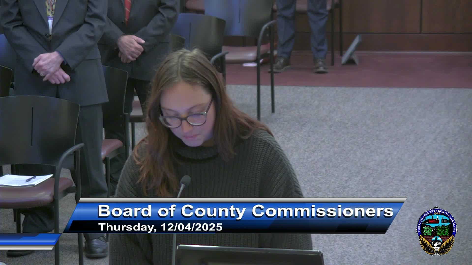 Forsyth County Board of Commissioners Meeting December 4 2025