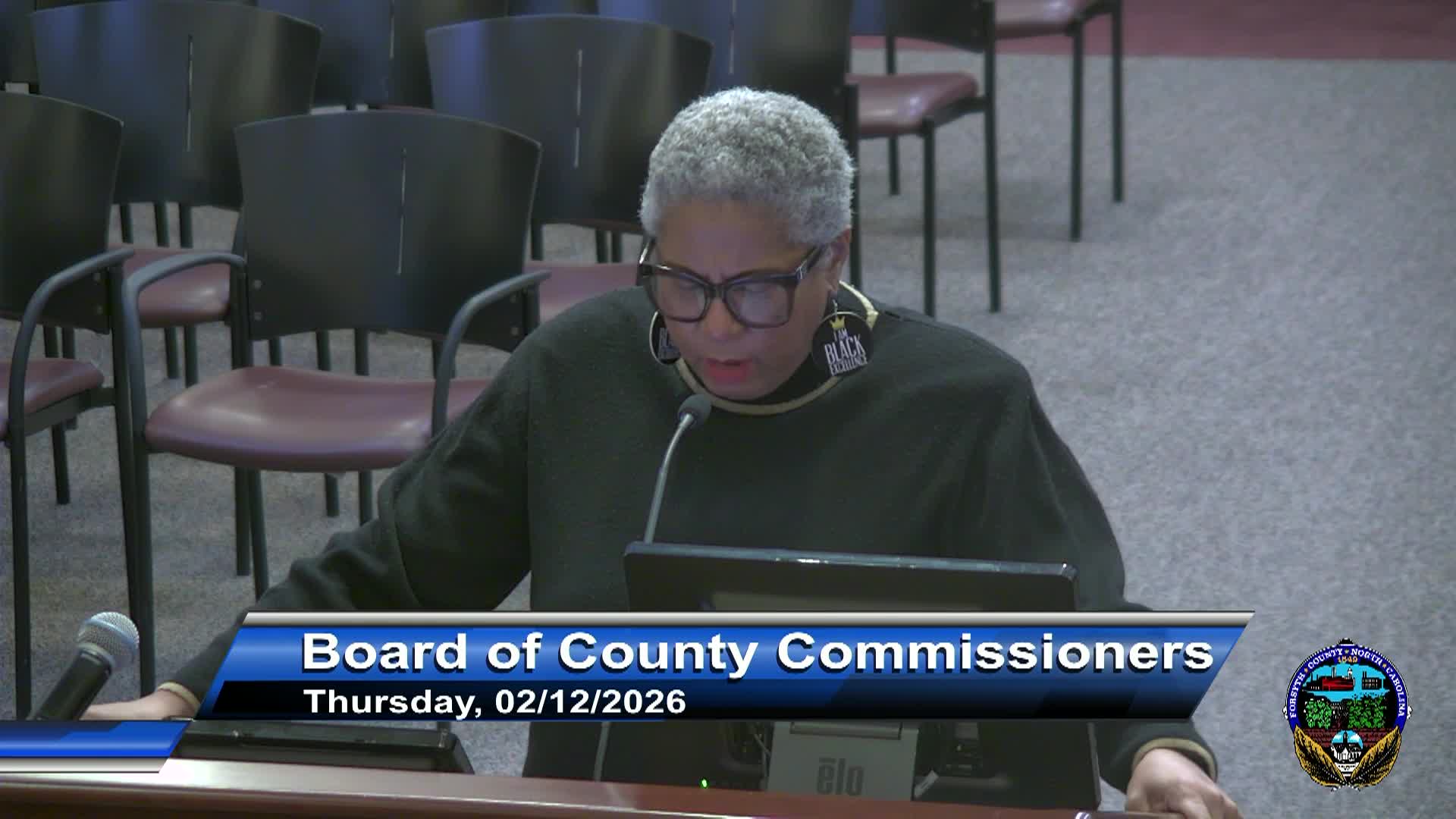 Thumbnail image for Forsyth County Board of Commissioners Meeting February 12 2026