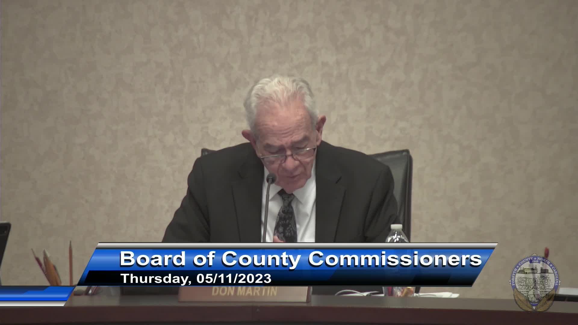 Thumbnail image for Forsyth County Board of Commissioners Briefing May 11 2023
