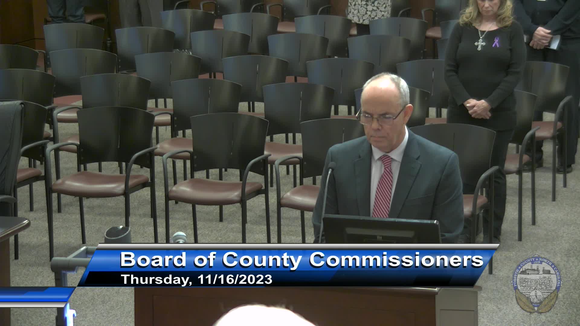 Thumbnail image for Forsyth County Board of Commissioners Meeting November 13 2023