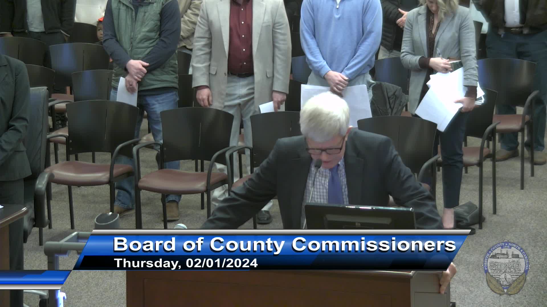 Thumbnail image for Forsyth County Board of Commissioners Meeting February 1 2024