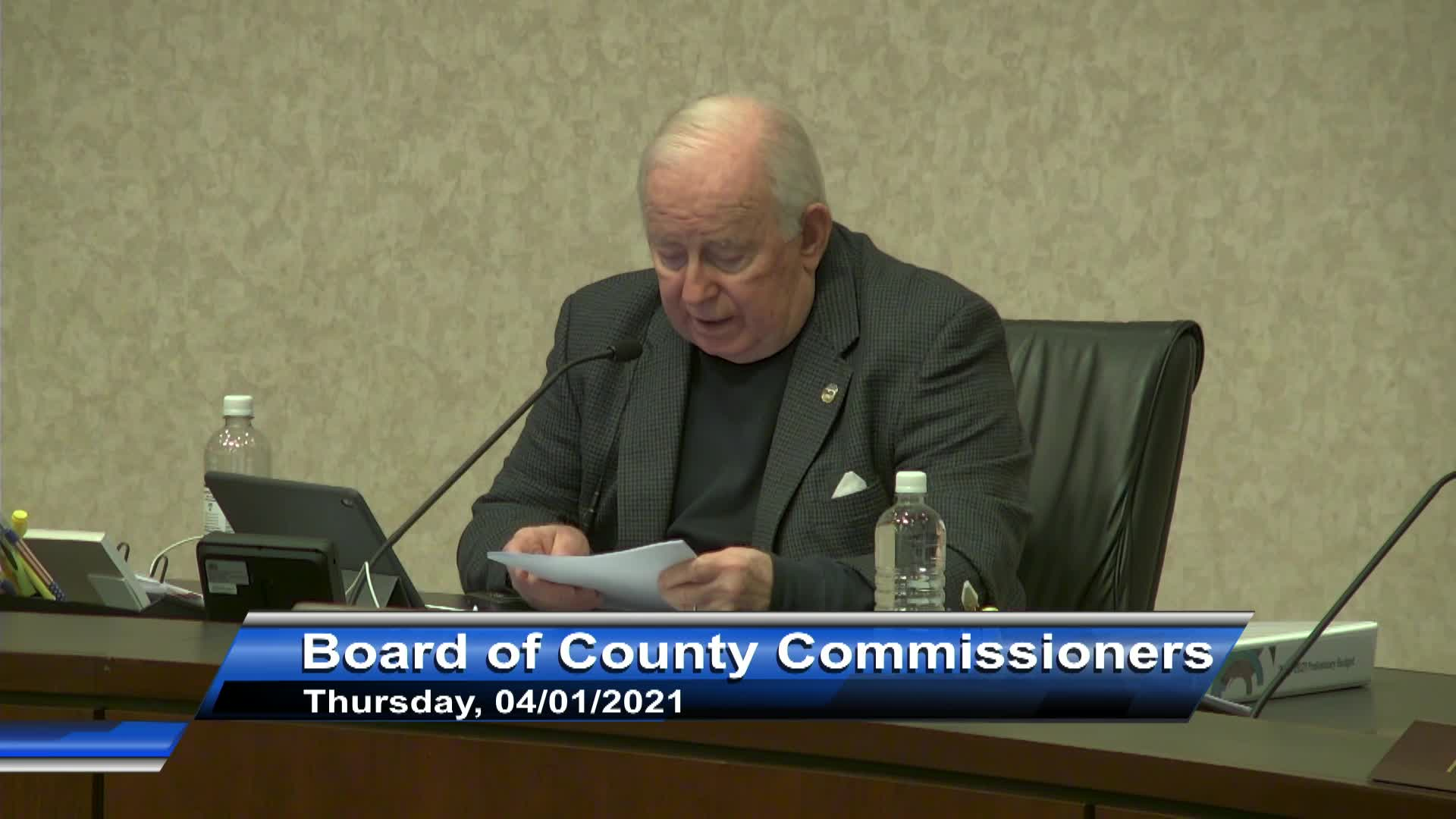Thumbnail image for Board of County Commissioners April 1 2021 meeting