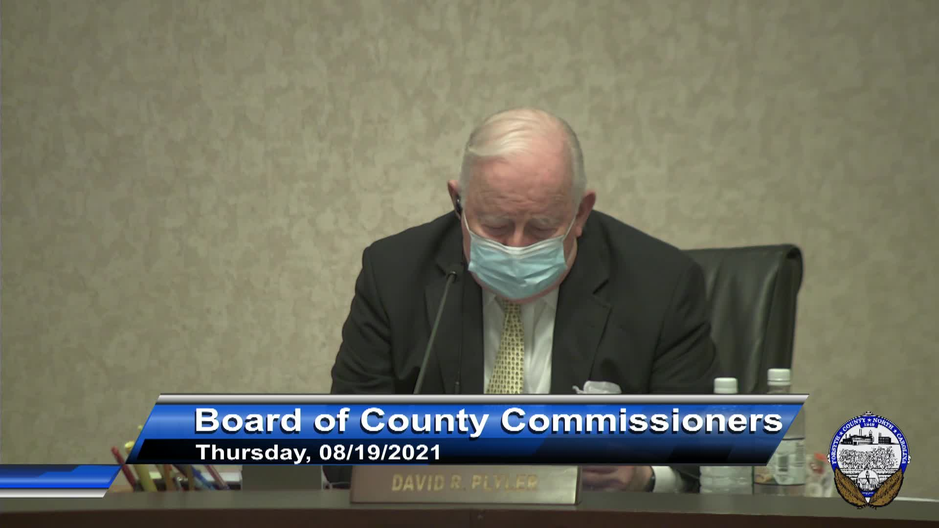 Thumbnail image for Board of County Commissioners Meeting August 19 2021