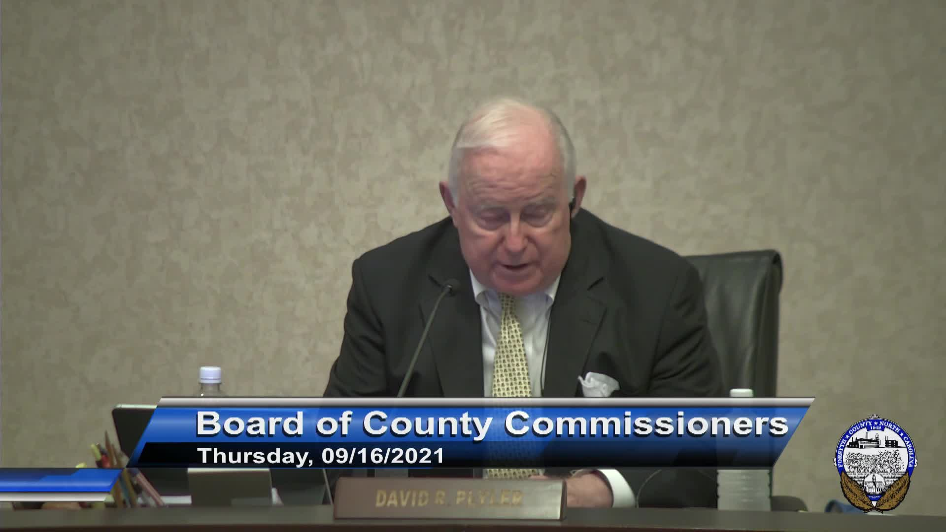 Thumbnail image for Forsyth Board of County Commissioners September 16 2021