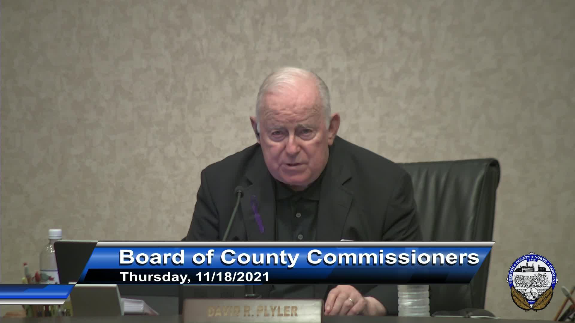 Thumbnail image for Board of County Commissioners November 18 2021 Briefing