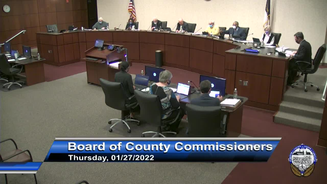 Thumbnail image for Board of County Commissioners January 27 2022 Briefing