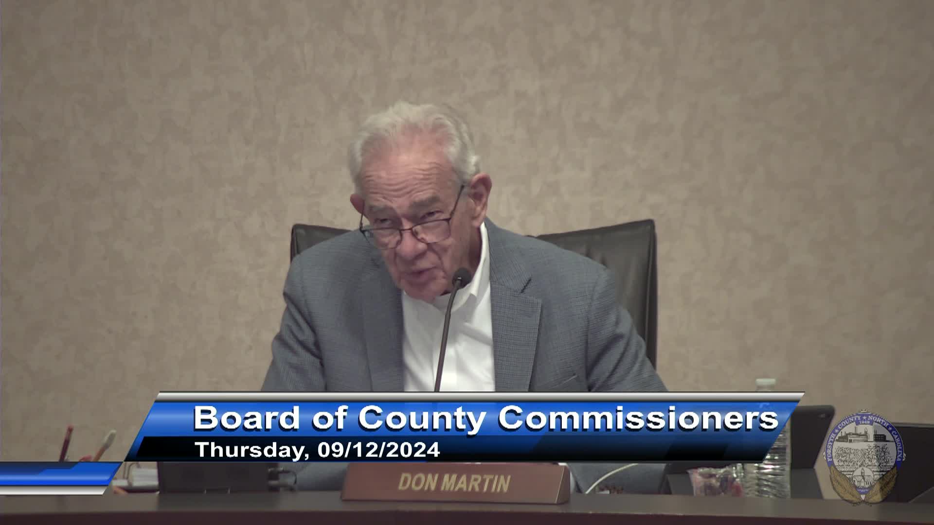 Thumbnail image for Forsyth County Board of Commissioners Briefing September 12 2024